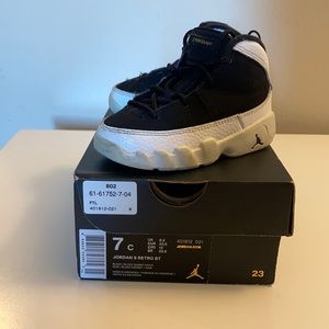Toddler size 7c Jordan 9s
